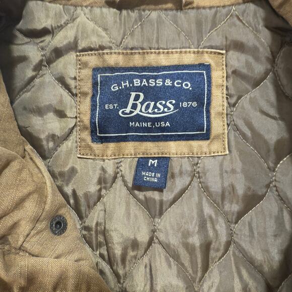 G.H. Bass Mens Brown Utility Style Farm Jacket Size Mens Medium (31) - Picture 3 of 9